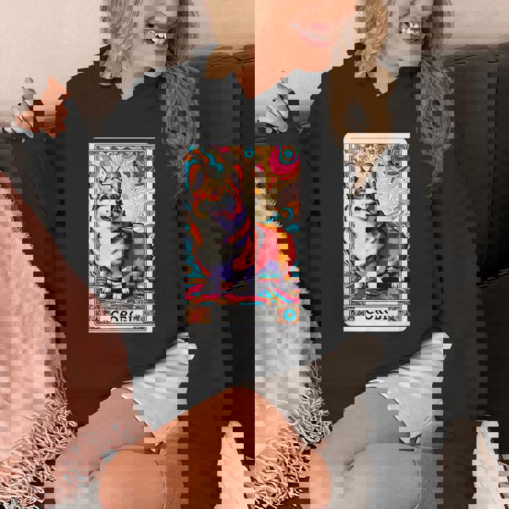 コーギー 面白いtシャツ 犬 タロット カード かわいい メンズ 子供 おもしろ 服 グッズ ネタ わんこ パーカー