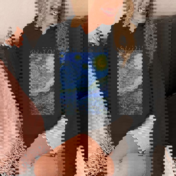 ゴッホ 星月夜 芸術家のためのアート 長袖tシャツ パーカー