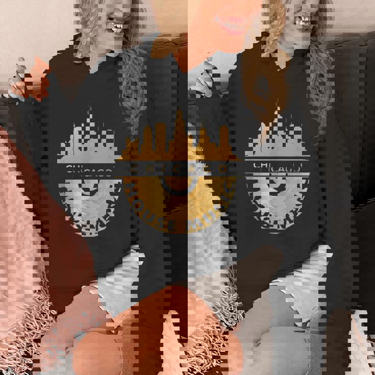 シカゴハウスミュージックシティスケープビニールレコードレイブテクノ Edm パーカー