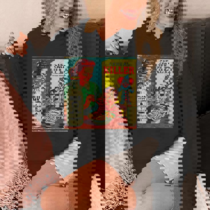 シリアルシリアルキラー音声しゃれミッドセンチュリー広告ユーモア パーカー