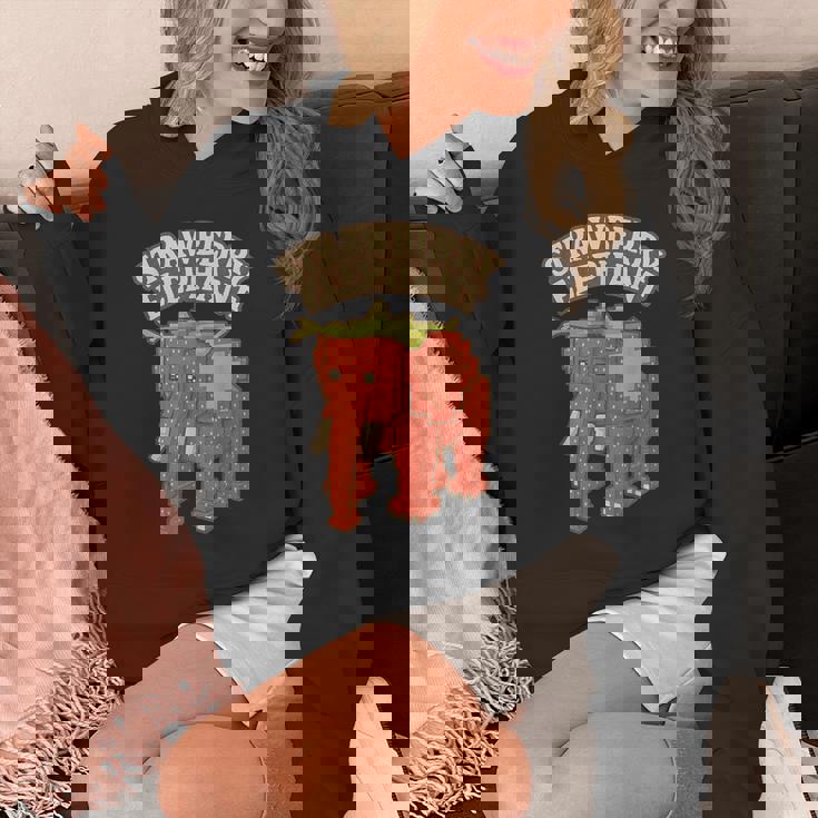 ストロベリーエレファント 面白い イタリアンブレインロットスラング ゲームミーム パーカー