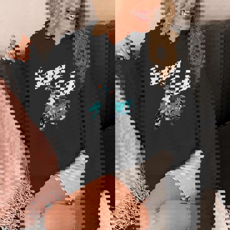 スーパーカブ 50 110 125 バイク ミニ モト スクーター カスタム 原付 二種 長袖tシャツ パーカー