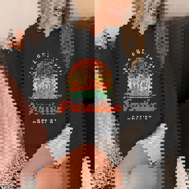 ハナレイ ベイ ハワイ カウアイ島 長袖tシャツ パーカー