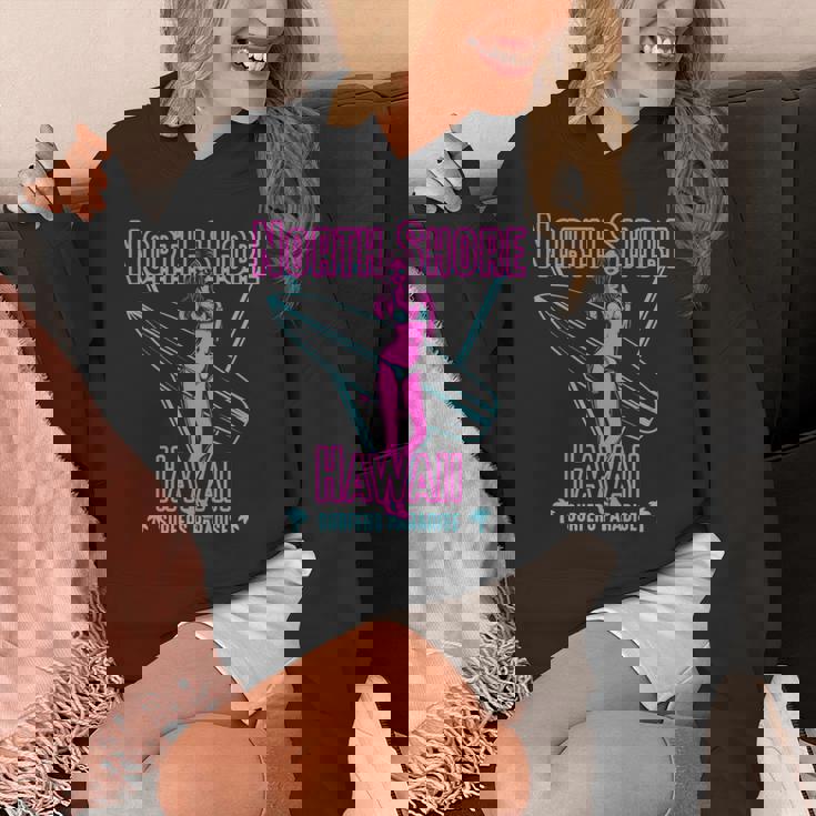 ハワイ サーファー ガール ノースショア 長袖tシャツ パーカー