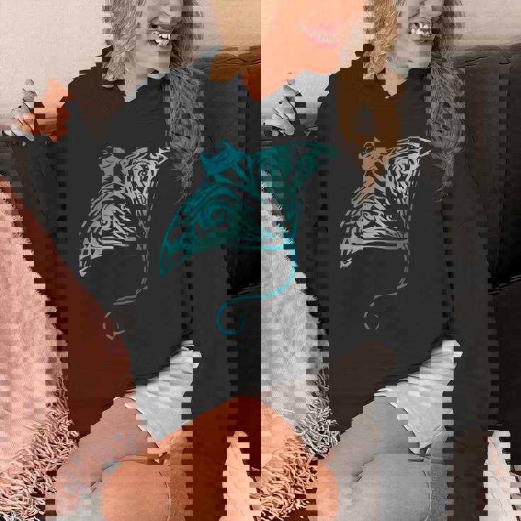 ハワイ トライバル マンタレイ ハワイアン シャツ サメの恋人 パーカー