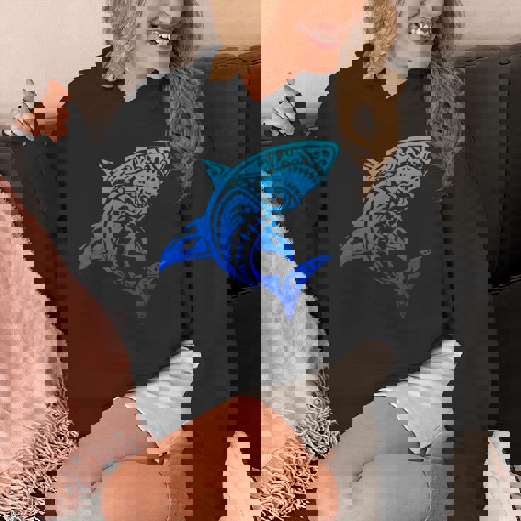 ハワイアン トライバル シャーク ポリネシアン タトゥースタイル バケーション パーカー