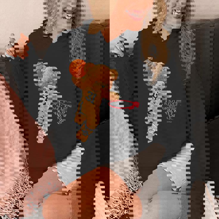 バスケットボール かわいい テディベア パーカー