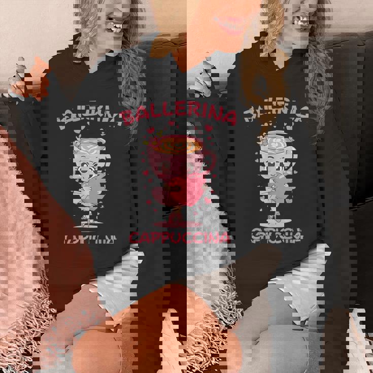 バレリーナ カプチーノ かわいい イタリアン ブレイン ミーム キッズ ガールズ パーカー