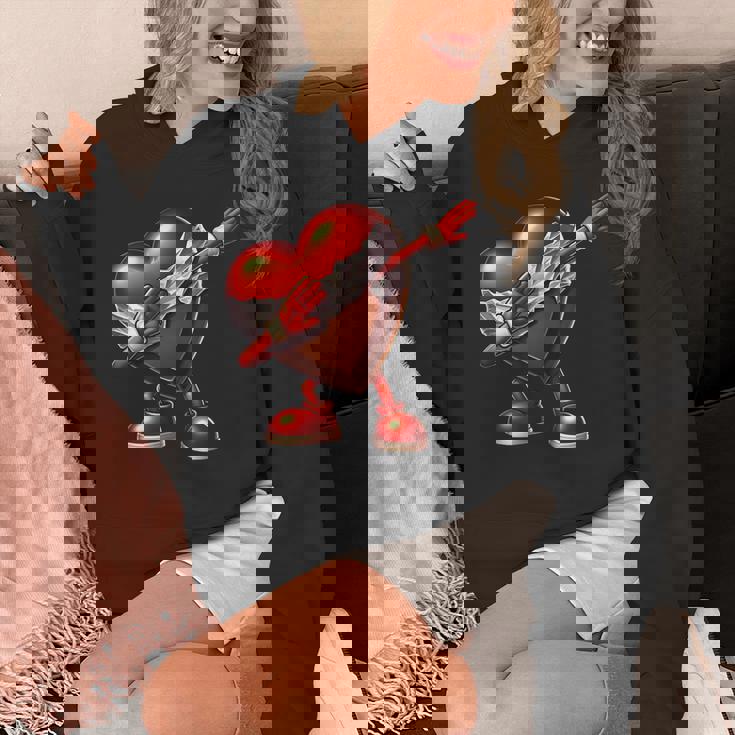 バレンタインデー チョコレート ハート ダビングデザイン パーカー