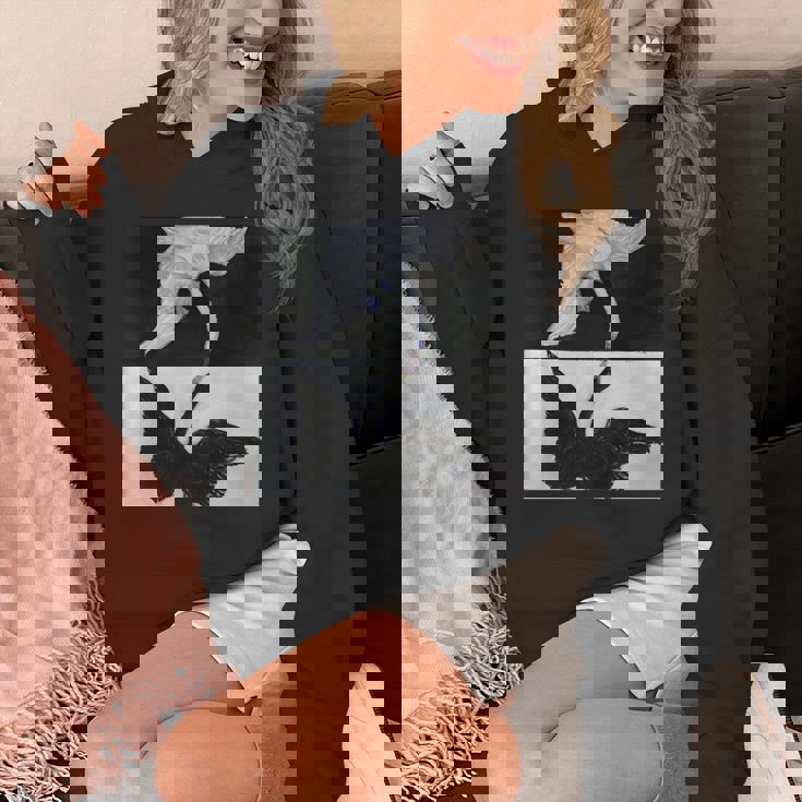 ヒルマ・アフ・クリント作「白鳥」1915年 長袖tシャツ パーカー