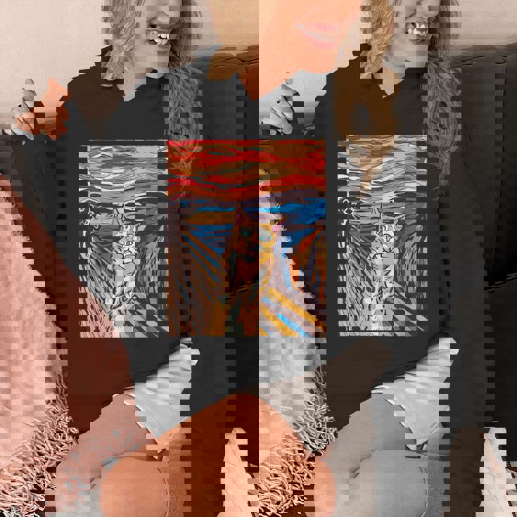 ファニー タビーキャット 絵画 ムンクの叫び パロディ パーカー