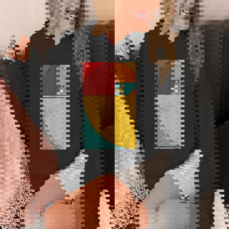 フィボナッチスパイラル幾何学アート パーカー