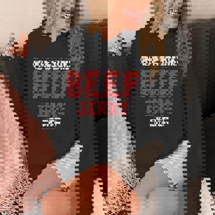プロフェッショナル・ビーフ・ジャーキー・イーター 肉好き 長袖tシャツ パーカー