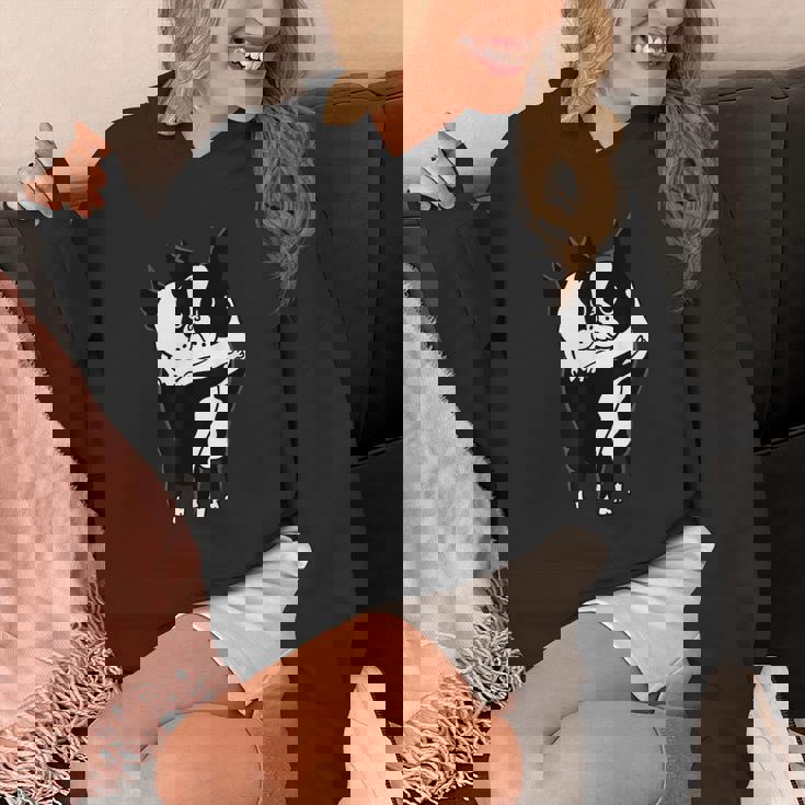 ボストンテリアハグ パーカー