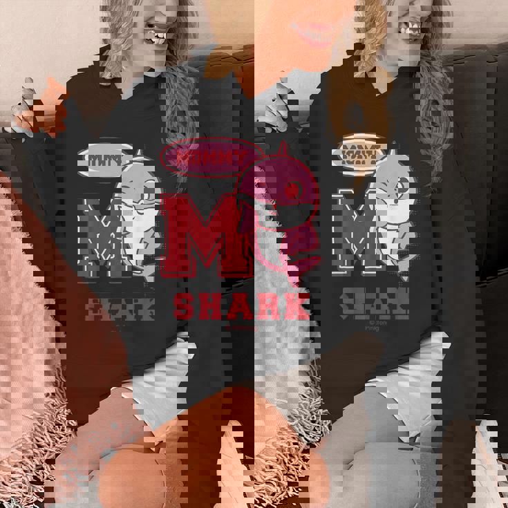 ママシャーク・レトロ・ベイシャーク・サメなかぞく・プレゼント・キッズ・メンズ・ウーマンズ パーカー