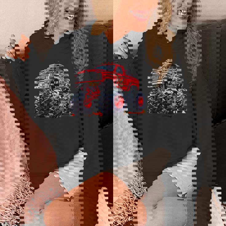 モンスタートラック 幼児用 キッズ レトロ ヴィンテージ モンスタートラック パーカー