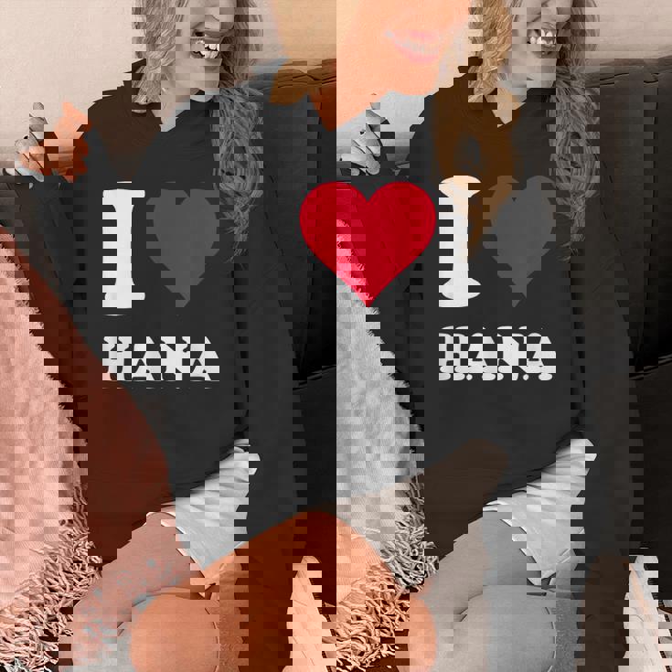 レッドハート I Love Hana パーカー