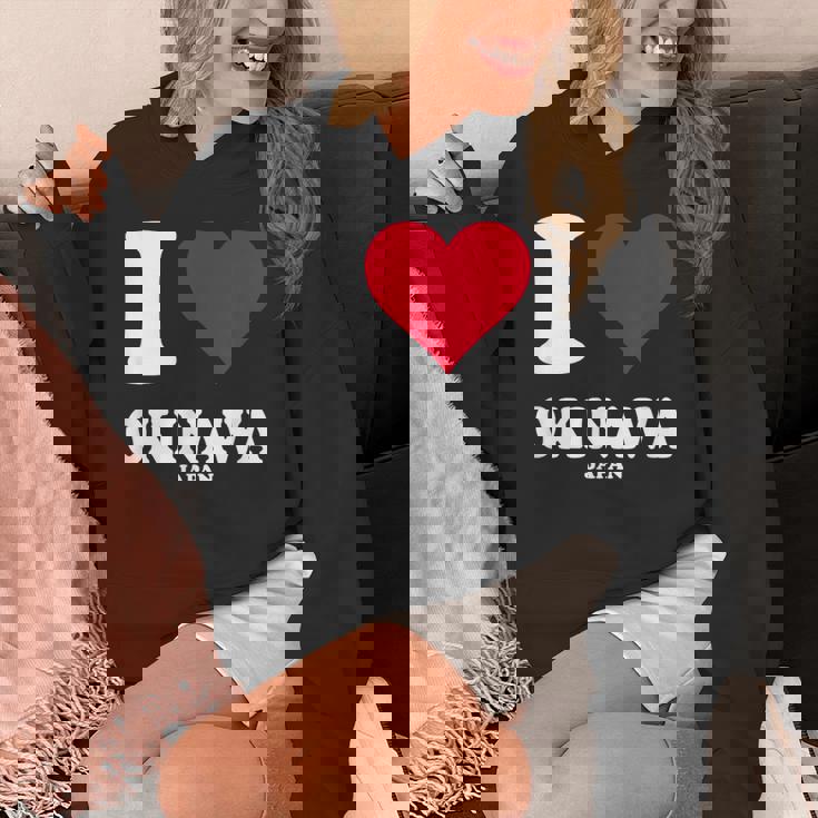 レッドハート I Love 沖縄 パーカー