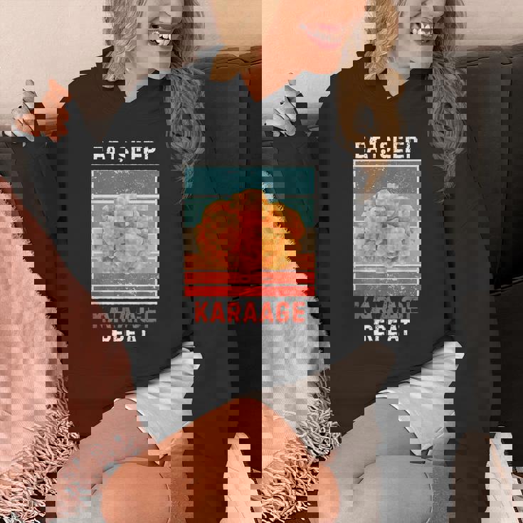 レトロ 食べる 寝る からあげ リピート ヴィンテージ からあげ フード好き パーカー