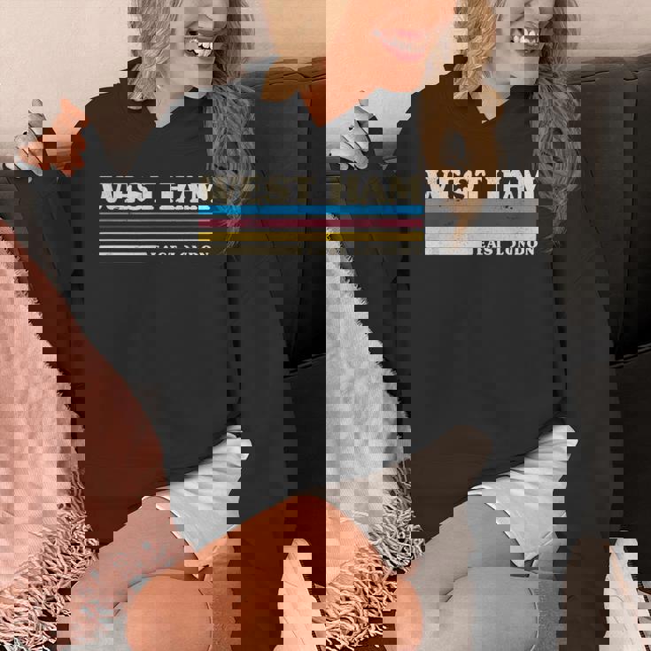 レトロストライプ ウエストハム パーカー