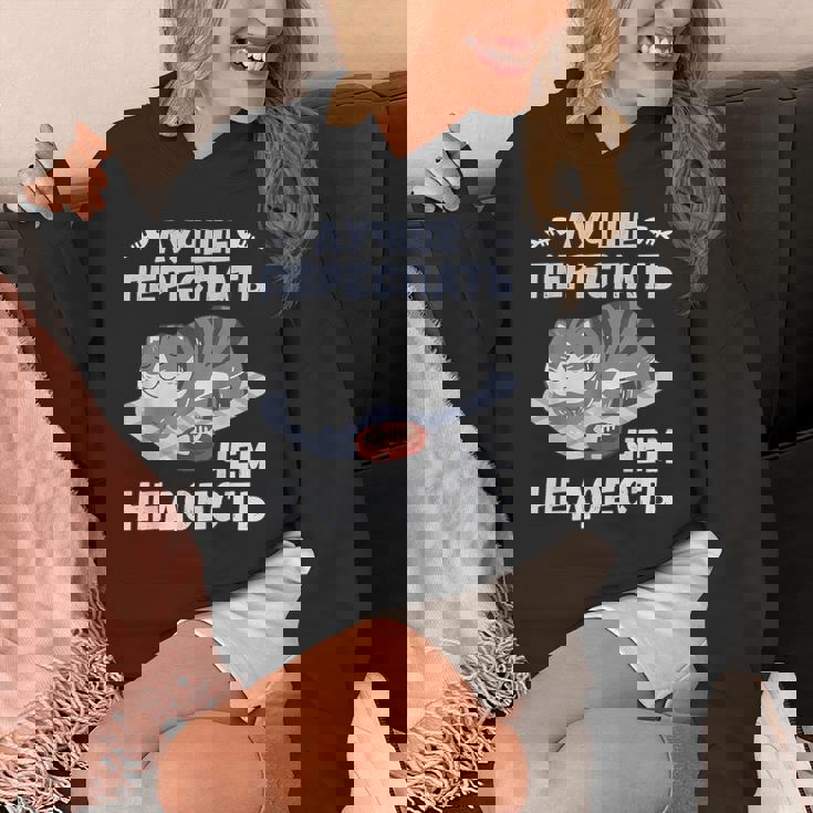 ロシア語の面白い猫のメッセージ「食べ足りないより寝過ぎの方がいい」 パーカー