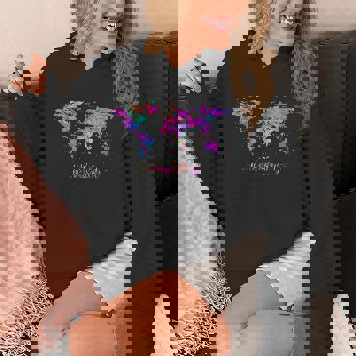 ワンダーラストの世界地図 パーカー