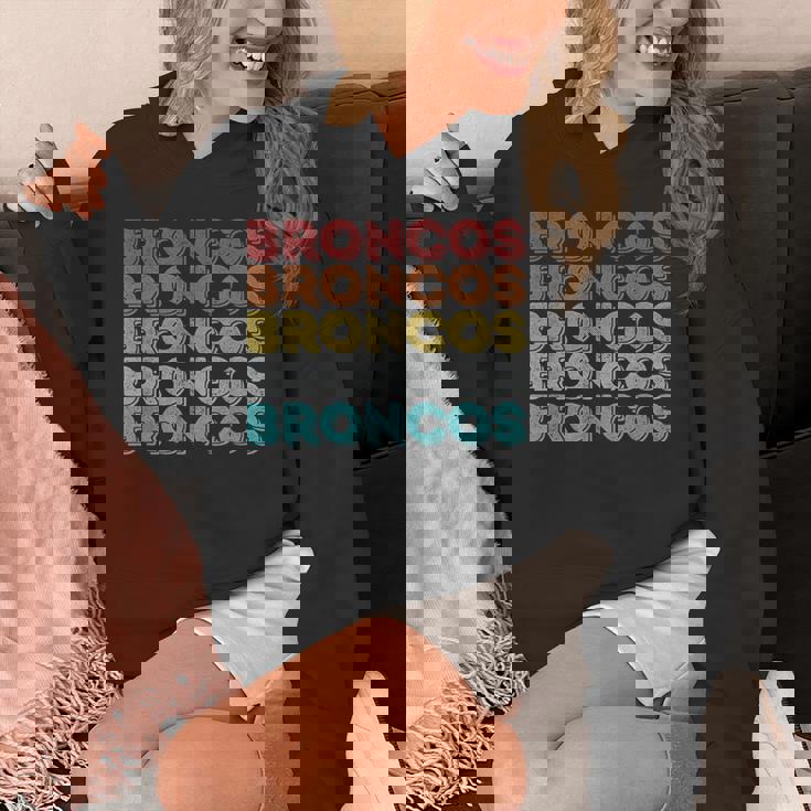 ヴィンテージ レトロ ブロンコス パーカー