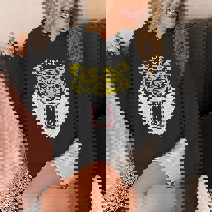 和風タイガーフェイス – ゆるかわ虎デザイン パーカー