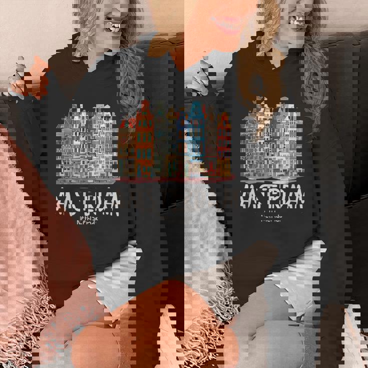 夜のアムステルダム-オランダオランダ-アムステルダム パーカー