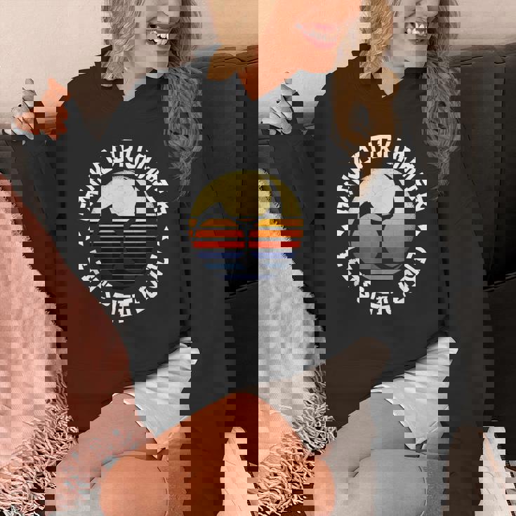 太鼓みつどもえレトロな夕焼け練習用太鼓愛好家へのプレゼント Taiko パーカー