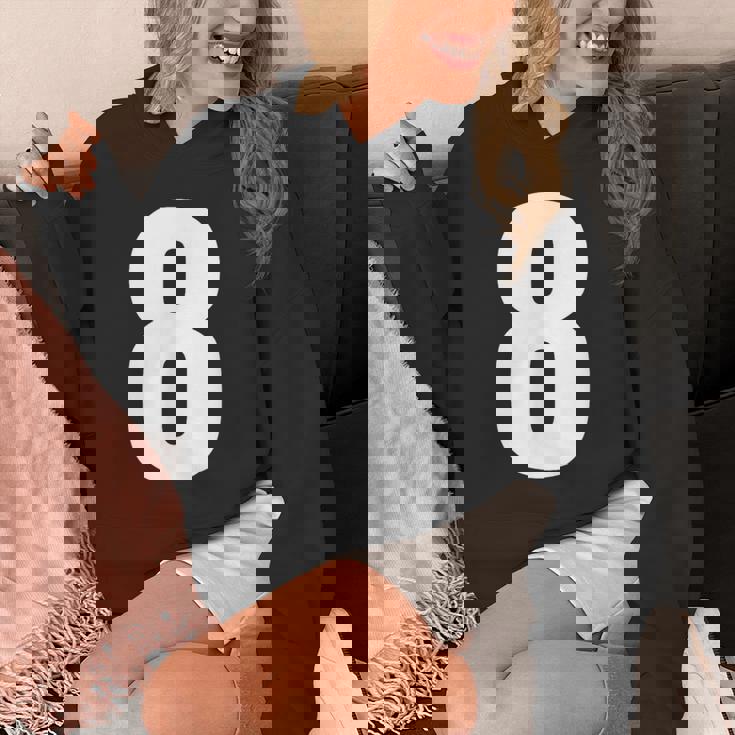 数字 8 数字 8 プレーン 白 数字 パーカー