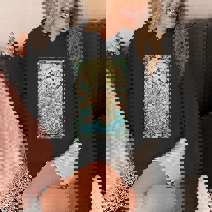 日本神話 音楽 女神弁財天 ステンドグラス パーカー