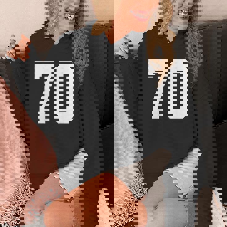 番号70 背面 スポーツチームジャージ番号 パーカー