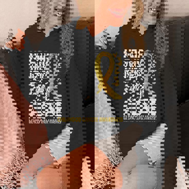 誰も一人で戦わない 小児がん啓発ゴールドリボン パーカー