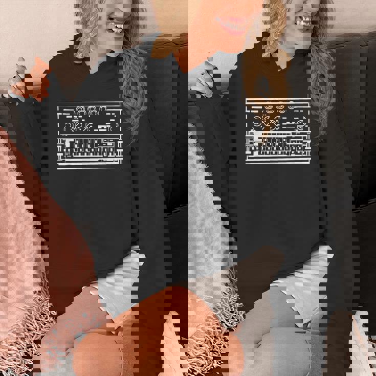 面白いシンセローランドベースラインシンセウェーブ パーカー