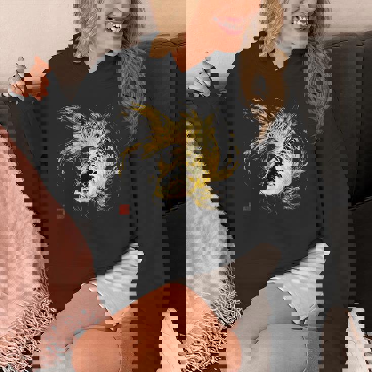 鯉 黒金 アクアリウム ニシキゴイ 観賞魚 イラスト パーカー