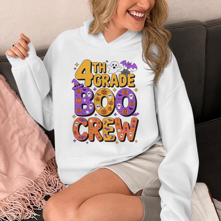 4th Grade Boo Crew Ghost Halloween Teacher Costume Unisex Hoodie, 4th Grade Teacher Gifts, funny design 4th Grade Boo Crew Ghost Halloween Teacher Costume Unisex Hoodie, 4th Grade Teacher Gifts, funny design