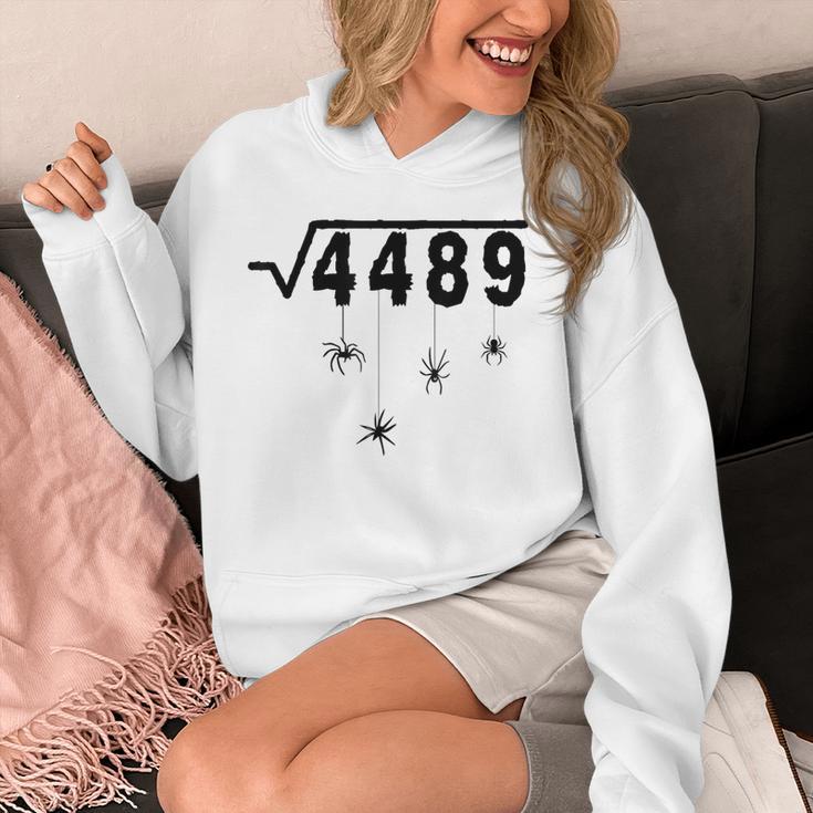 67 Meme Math Teacher 6 7 Halloween Spiders Square Root 4489 Unisex Hoodie, funny design