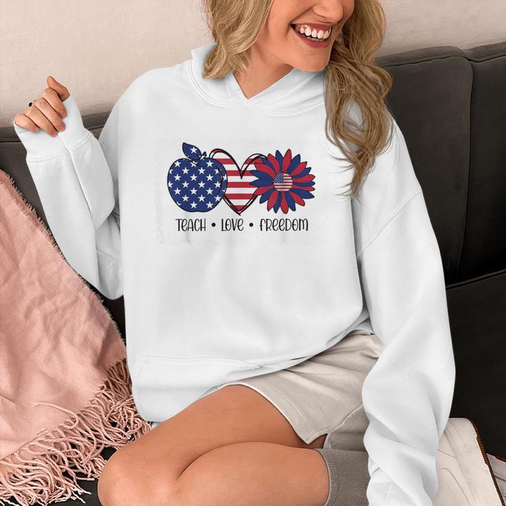 American Flag Teach Love Freedom Preschool Teacher 4th July Unisex Hoodie, funny design American Flag Teach Love Freedom Preschool Teacher 4th July Unisex Hoodie, funny design