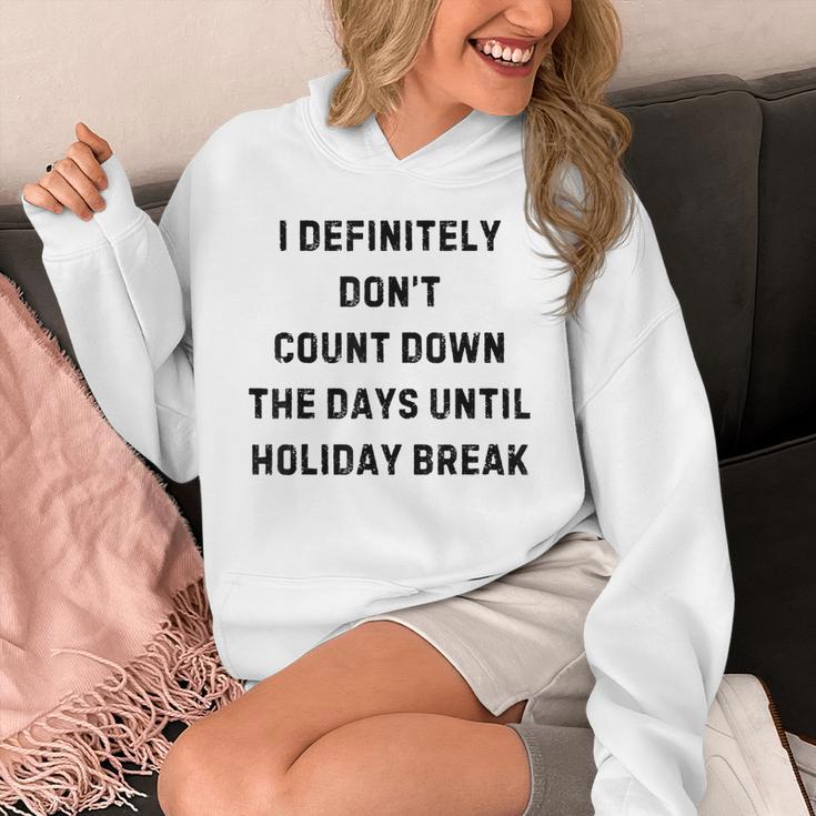 Back To School Teacher Outfit I Definitely Don't Count Down Holiday Break Lie Party Unisex Hoodie, funny design