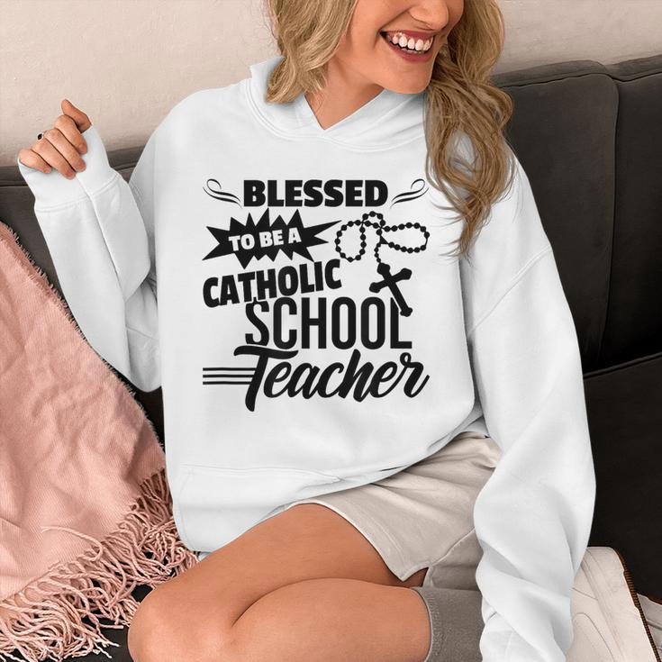 Blessed To Be A Catholic School Teacher Christian Teaching Unisex Hoodie, funny design