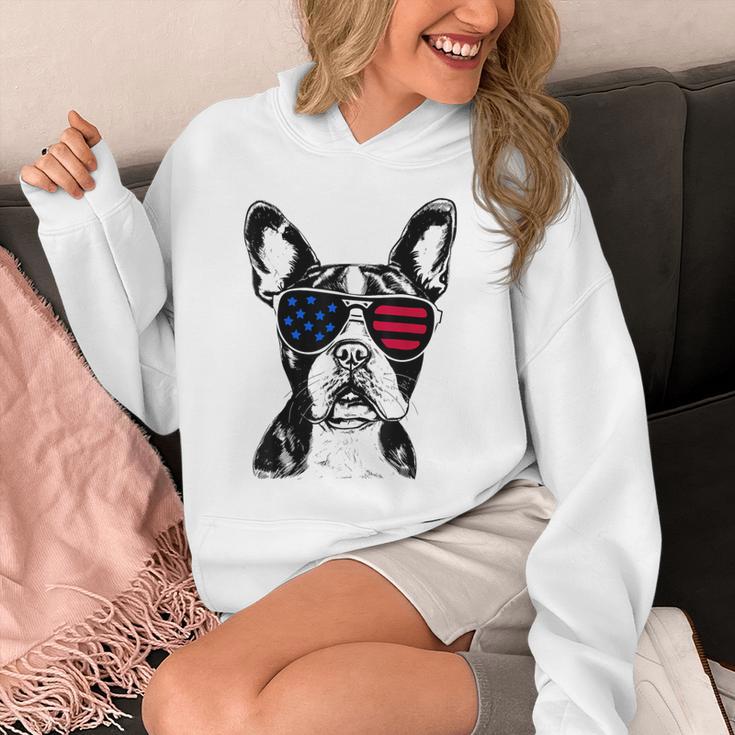 Boston Terrier Dog 4th July America USA Flag Men Women Kids Unisex Hoodie, Boston Terrier 4th Of July Gifts, funny design