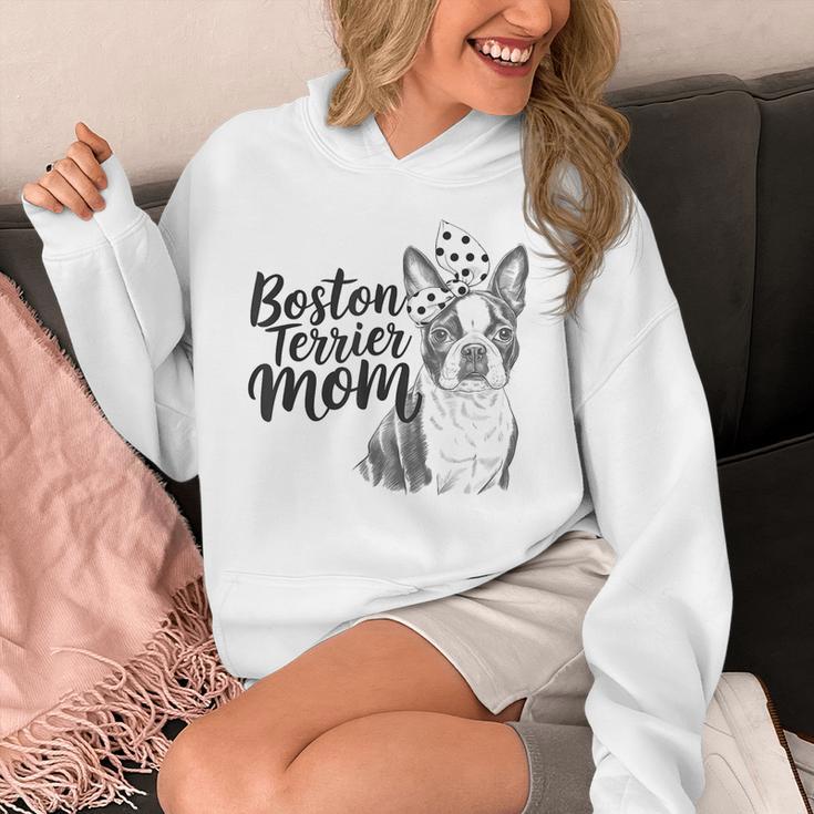 Boston Terrier Dog Bostie Mom Idea For Women Unisex Hoodie, Couple Gifts, Mom Gifts, Boston Terrier Mom Gifts, funny design