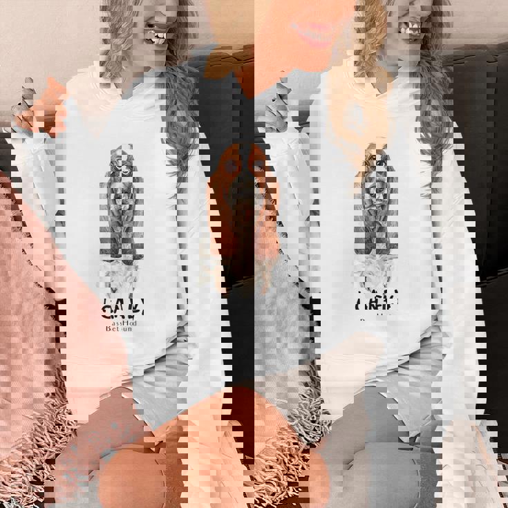 I Can Fly バセットハウンド パーカー