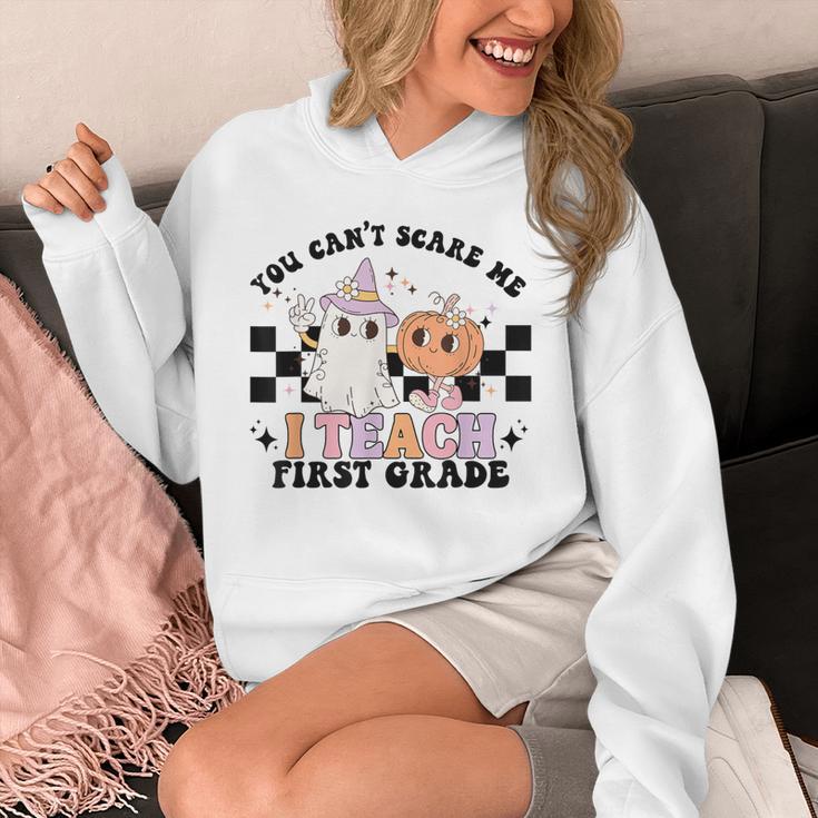 You Cant Scare Me I Teach First Grade Teacher Halloween Unisex Hoodie, First Grade Teacher Gifts, funny design You Cant Scare Me I Teach First Grade Teacher Halloween Unisex Hoodie, First Grade Teacher Gifts, funny design
