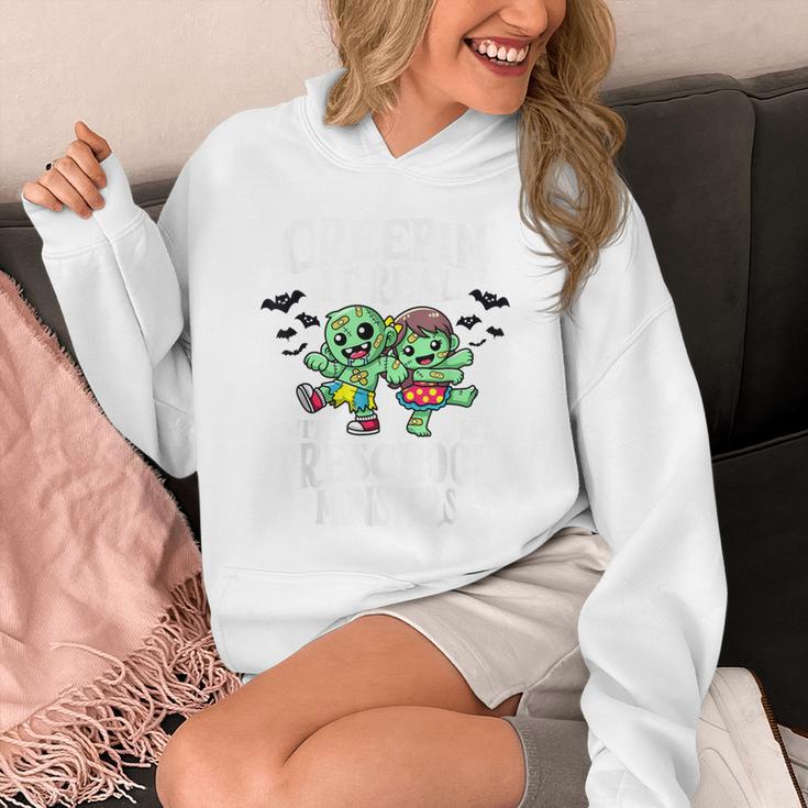 Creepin It Real Monster School Preschool Teacher Halloween Unisex Hoodie, funny design