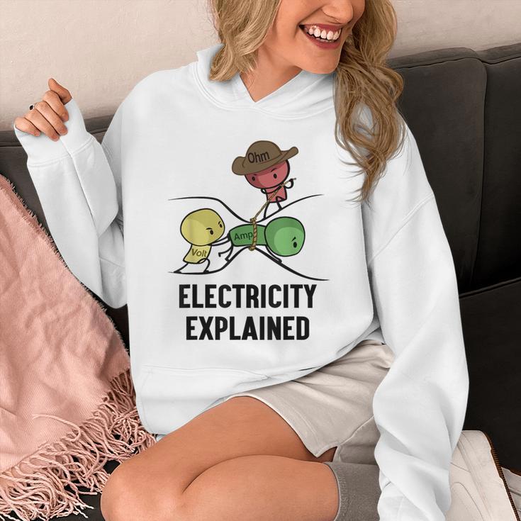 Electricity Explained Physics Nerd I Teacher School Unisex Hoodie, funny design Electricity Explained Physics Nerd I Teacher School Unisex Hoodie, funny design