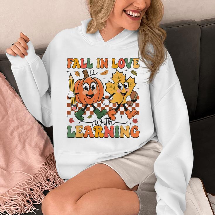 Fall In Love With Learning Thanksgiving Teacher Student Unisex Hoodie, funny design Fall In Love With Learning Thanksgiving Teacher Student Unisex Hoodie, funny design