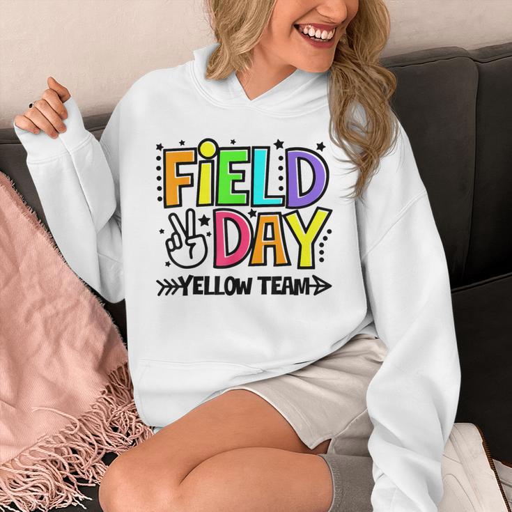 Field Day Yellow Team For Teacher Kids Field Day Games Unisex Hoodie, funny design