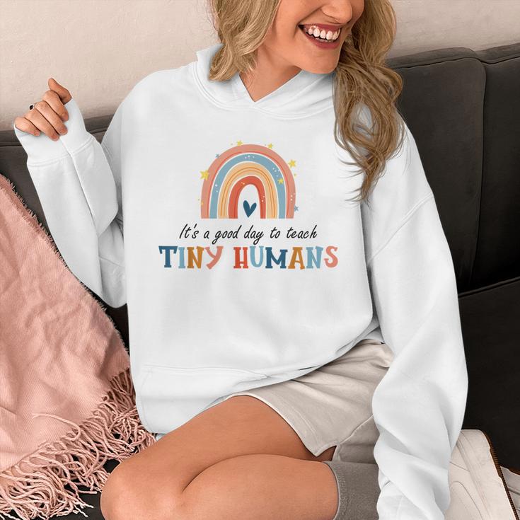 Good Day To Teach Tiny Humans Rainbow Teacher Unisex Hoodie, funny design Good Day To Teach Tiny Humans Rainbow Teacher Unisex Hoodie, funny design